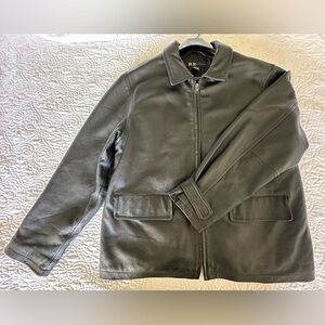 R&R Black Leather Jacket